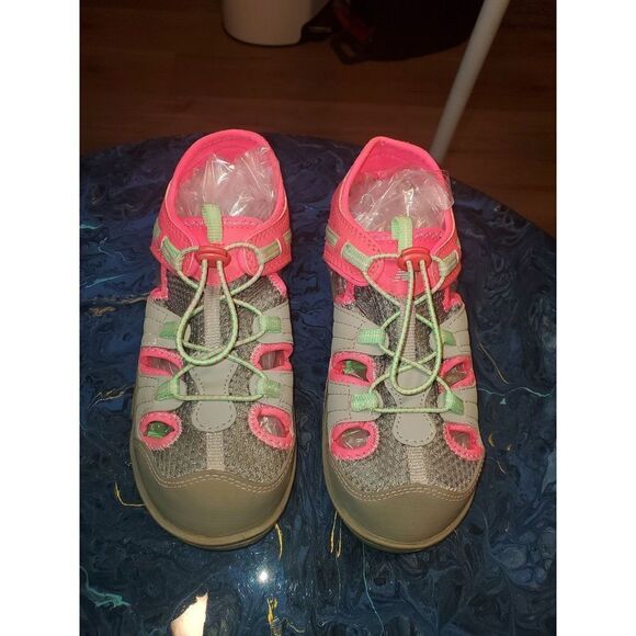 New Balance Kid's Adirondack Sandal Sport Shoe, Grey/Green/Pink, P3 M US Little - Picture 1 of 5